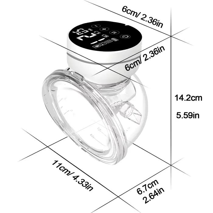 Tire-lait électrique Portable, 1 pièce, Collection de lait silencieuse, mains libres, Invisible, aut