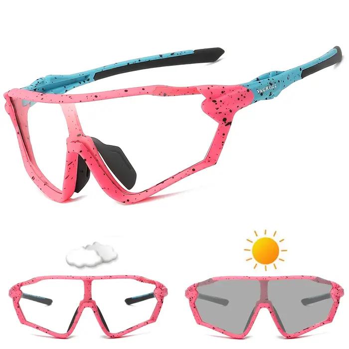 VAGHOZZ flambant neuf UV400 et lunettes de cyclisme photochromiques lunettes de soleil en plein air