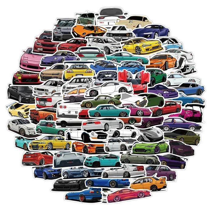 10/30/50/100 pièces JDM rénovation voiture de course Graffiti autocollants ordinateur portable guita