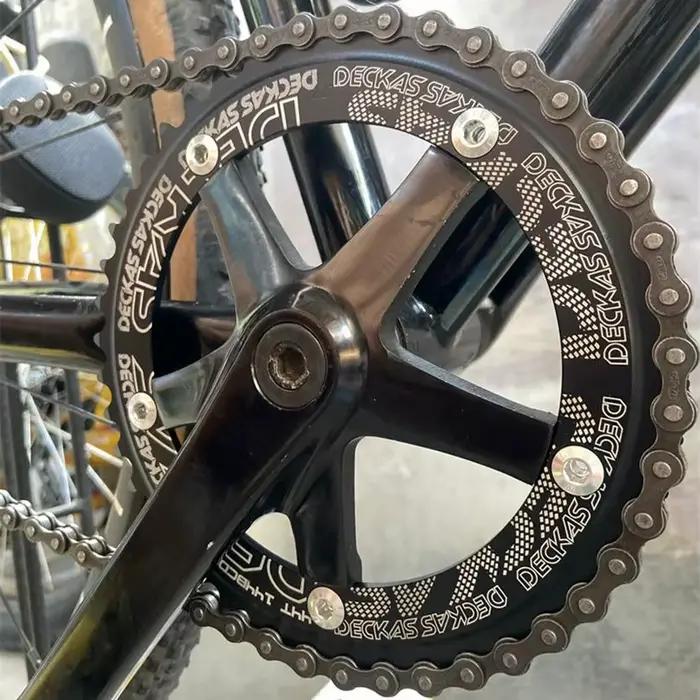 Deckas 144BCD engrenage fixe fixie anneau de chaîne rond vélo de piste 44T-58T dent 144 bcd roue d'e