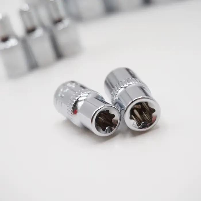 Jeu de douilles étoile 1/4 "3/8", 11 pièces, tête de clé à douilles femelle de Type E E4 E5 E6 E7 E8