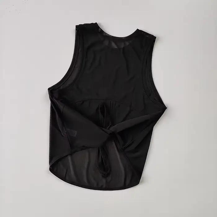 Gilet de sport à séchage rapide pour femmes, T-Shirt de course sans manches, haut de Fitness ample,
