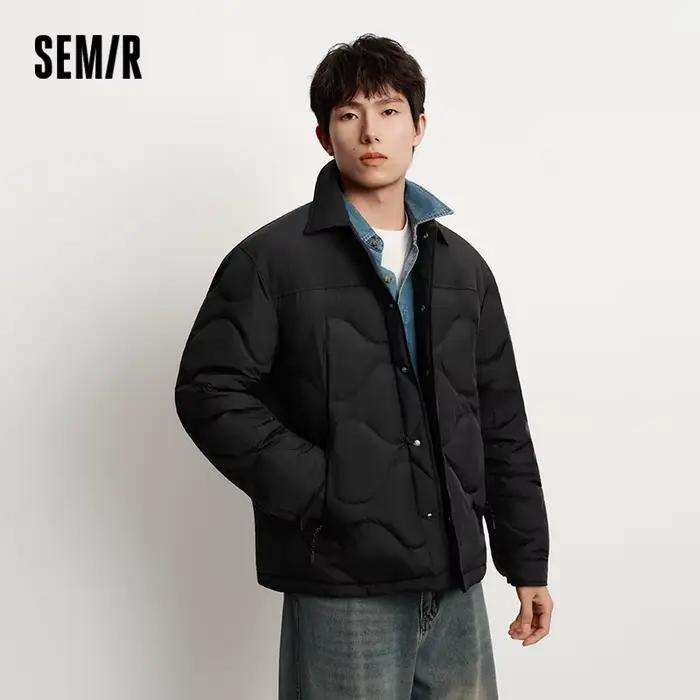 Semir doudoune hommes hiver 80% vers le bas remplissage trois résistant chemise-Style doublure 2025