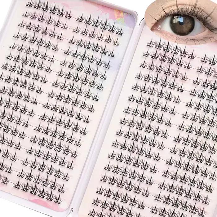 Grappe de cils d'extension de faux cils de grande capacité 384 pièces pour la beauté