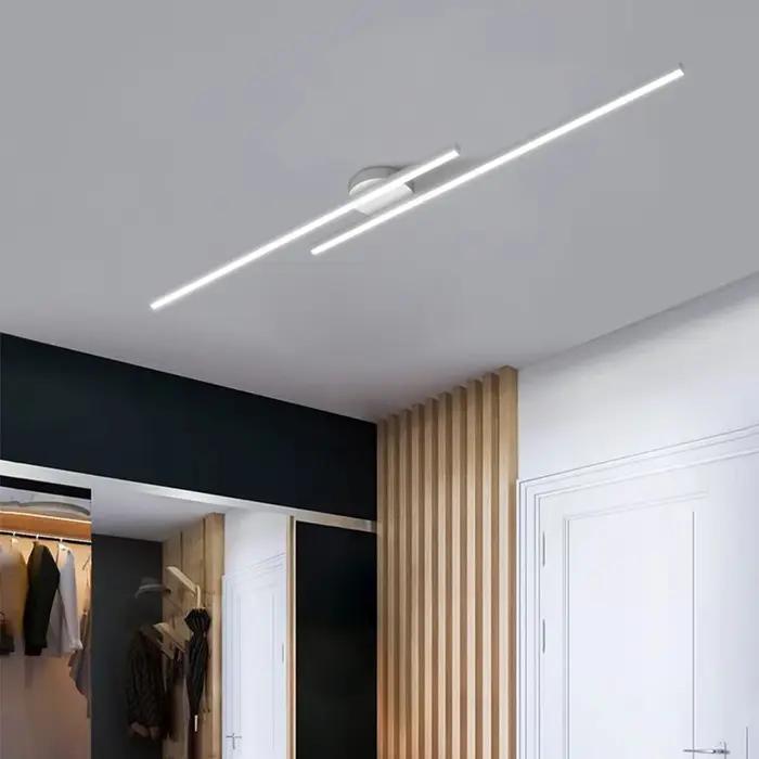 Long plafonnier LED en aluminium Design créatif moderne plafonnier luminaire intérieur couloir balco