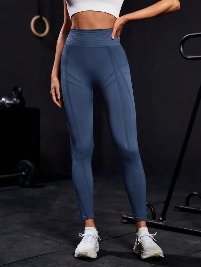 Leggings de Yoga rayés taille haute sans couture pour femmes, pantalons de gymnastique d'entraînemen