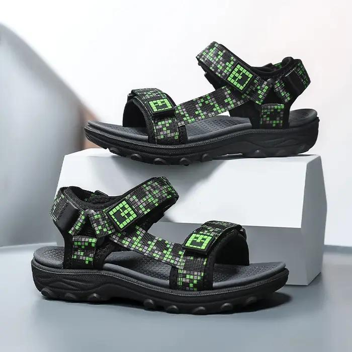 Sandales plates décontractées pour enfants, chaussures d'été pour garçons, chaussures de plage et d'