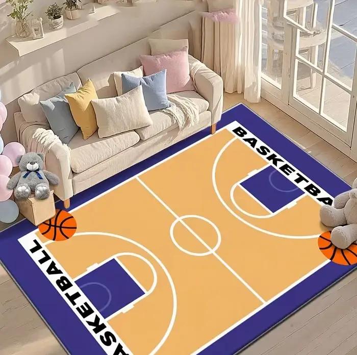 Tapis antidérapant design basket-ball terrasse extérieure durable occasion spéciale transformation espace ludique
