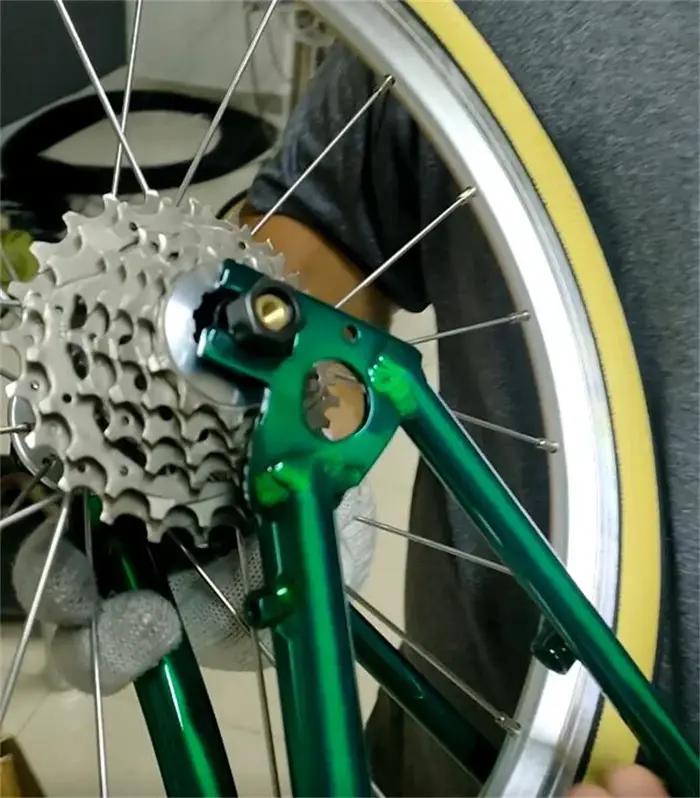 Jantes de vélo pliantes avant et arrière, Bromsilice 7 vitesses, 349