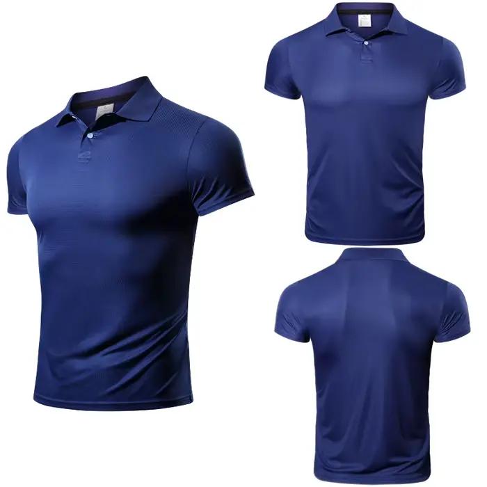 T-shirt homme sport polyester col décontracté - Séchage rapide léger pour survêtement et entraînement
