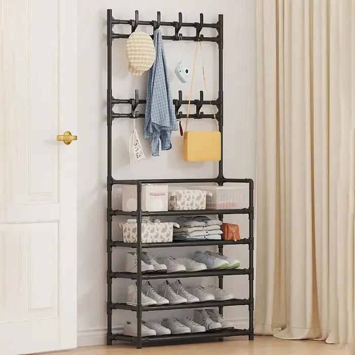 Étagère à chaussures à cinq couches, étagère à chaussures Simple, support de rangement intégré, étag