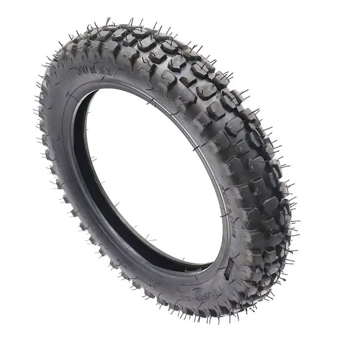 Pneu et chambre à air de haute qualité 3.00-12 pouces, pneu de 12 pouces pour moto tout-terrain, motocross, dirt bike