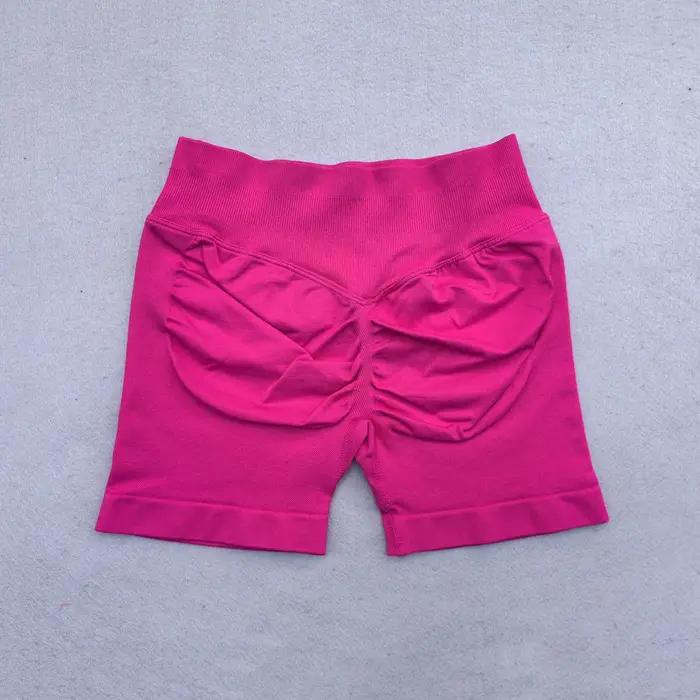 Short de Yoga côtelé sans couture pour femmes, 4.5 pouces, Flex Scrunch Bum, Short de gymnastique, b