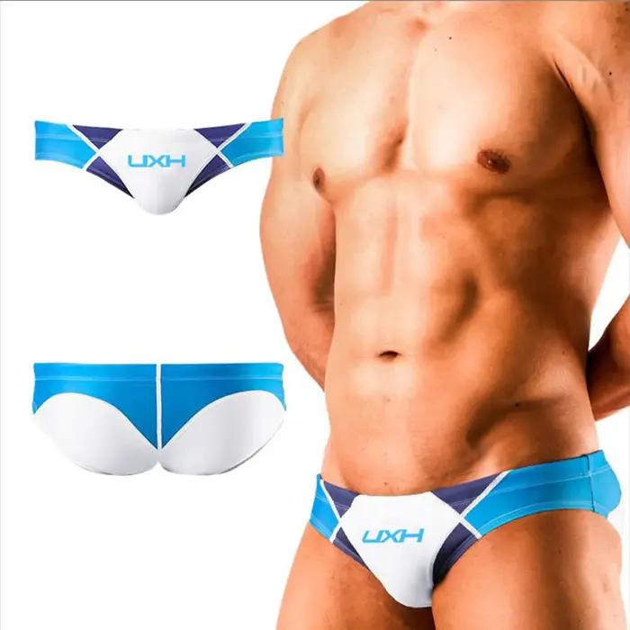 Slip de bain push-up sexy pour hommes - Maillot G-string surf été bikini solide doux