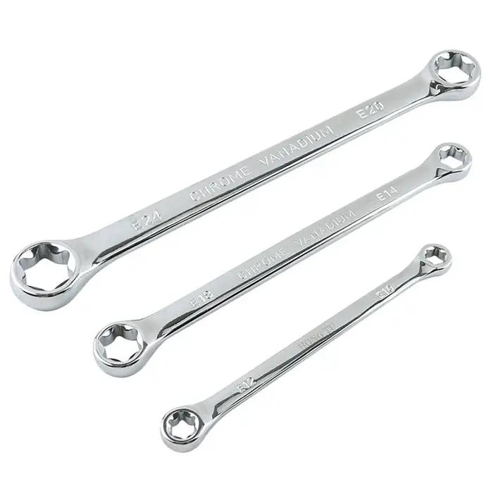E-torx clé à boîte E6 E8 E10 E12 E14 E18 E20 E24 Torx ensemble clé à anneau outils clé étoile