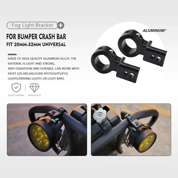 Support universel de feux antibrouillard pour motos, barre de protection 20mm-32mm pour BMW R1250GS