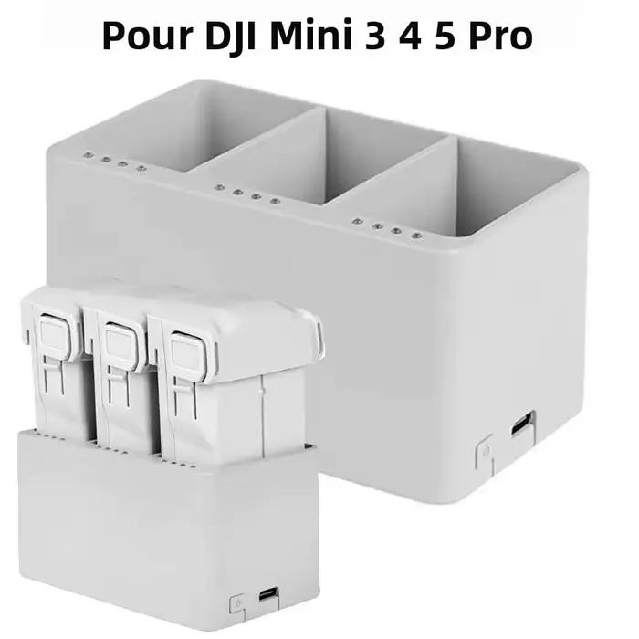 Hub de charge bidirectionnel à trois canaux pour DJI Mini 5 Pro/Mini 4