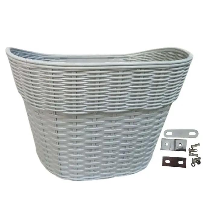 Panier de vélo durable style rétro guidon avant sacoche de transport amovible pour adultes balades urbaines et randonnées