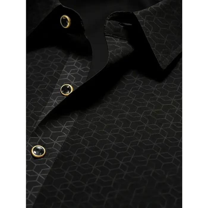 Chemise noire pour homme FGKKS, neuve, de luxe européenne, à carreaux, manches longues, élégante, dé