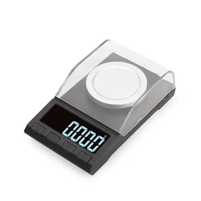 100g/50g/20g/10g 0.001g Balance numérique de précision Portable Mini bijoux or laboratoire poids mil