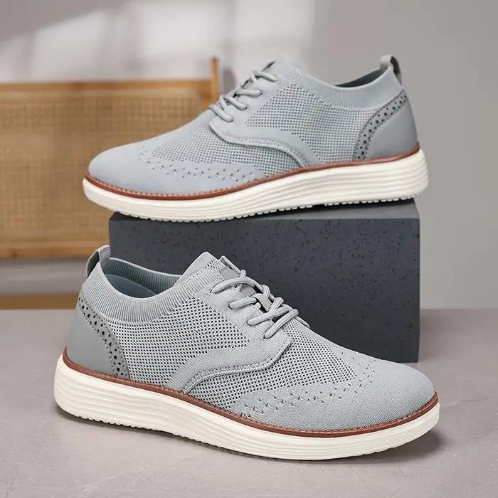 Baskets habillées à la mode pour hommes, chaussures de marche décontractées, Oxfords d'affaires, con