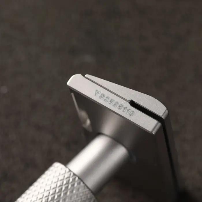 Rasoir de sécurité YAQI Aileron GEM Blade - Rasoir de rasage traditionnel avec 3 lames pour une coup