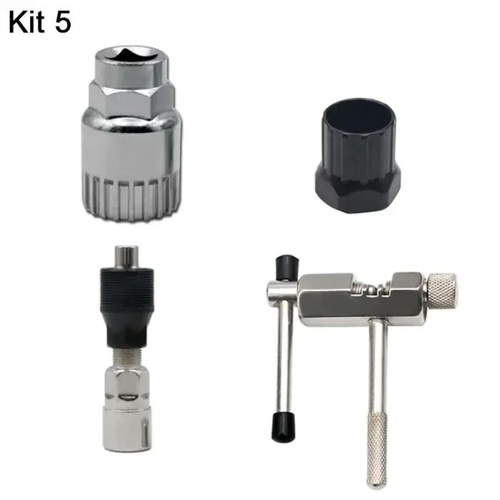 Kits d'outils de réparation de vélo : déchaîneur, extracteur de manivelle, règle de mesure de chaîne