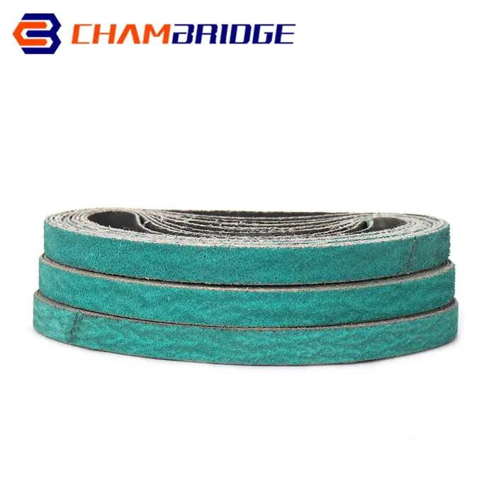 Bande Abrasive 330x10MM, grain 60/80/120, Bandes abrasives en alumine fondue et zircone, pour meuble