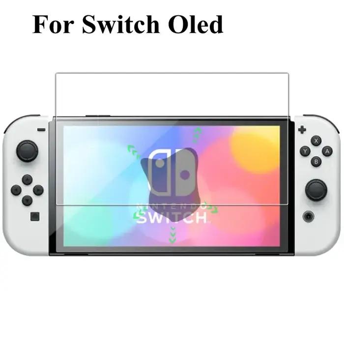 Nouveau protecteur d'écran en verre trempé HD Compatible-Nintendo Switch OLED Film de protection dur