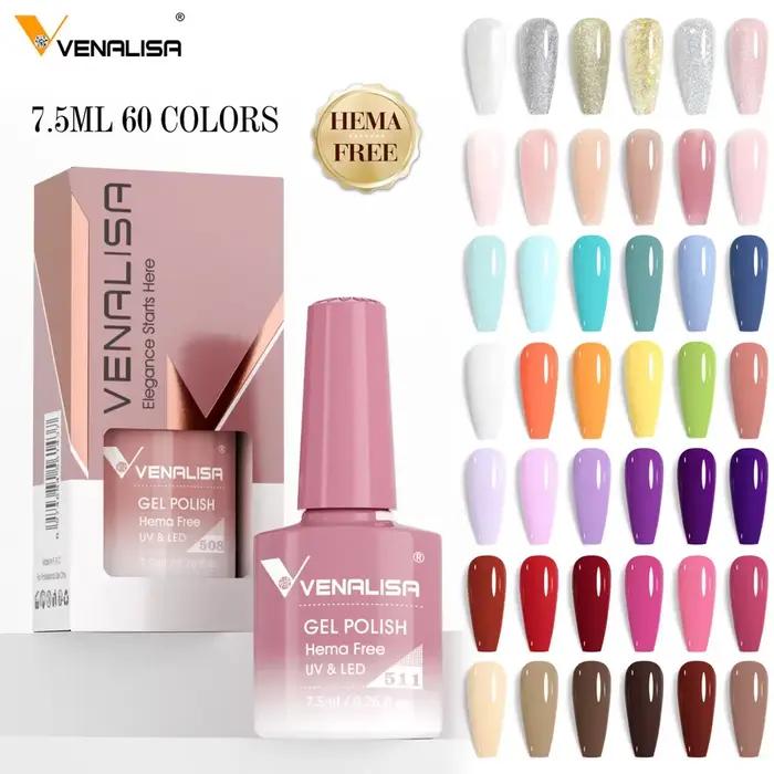 Venalisa VIP5 TPO gratuit gelée rose nue Collection vernis à ongles paillettes magnifique tremper UV