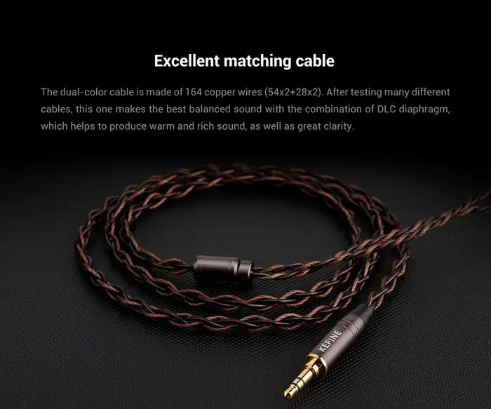 KEFINE Delci 10mm DLC + PU diaphragme pilote dynamique Hifi filaire IEM écouteurs avec métal CNC et