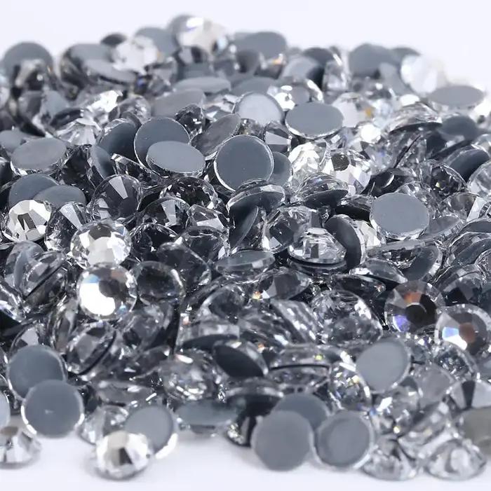 Strass Super pailletés AB Non correcteurs, SS3-SS50, Strass à dos plat, couture et tissu pour vêteme