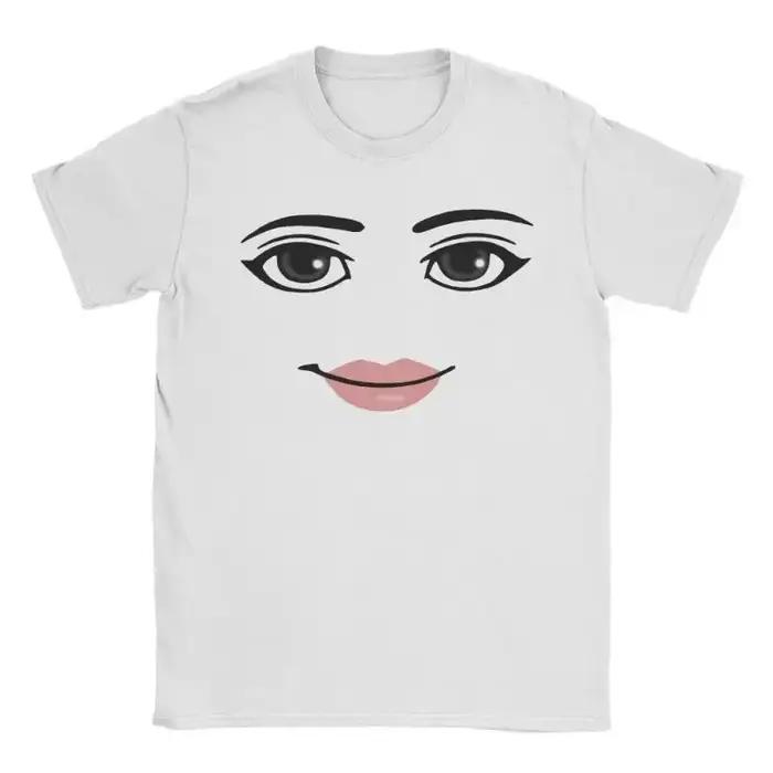 T-shirts graphiques à manches courtes pour hommes et femmes, nouveauté Robloxs Face Game Meme, mode