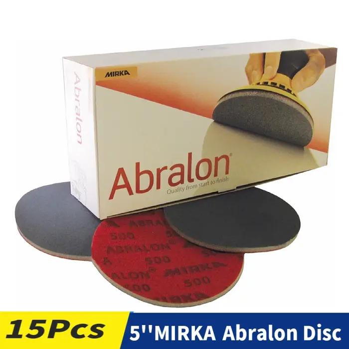 Mirka Abralon 5 pouces éponge papier de verre support en mousse crochet et boucle disques de polissa
