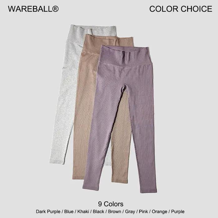 Leggings de yoga sans couture taille haute - Pantalon sport couleur unie pleine longueur nouvelle collection