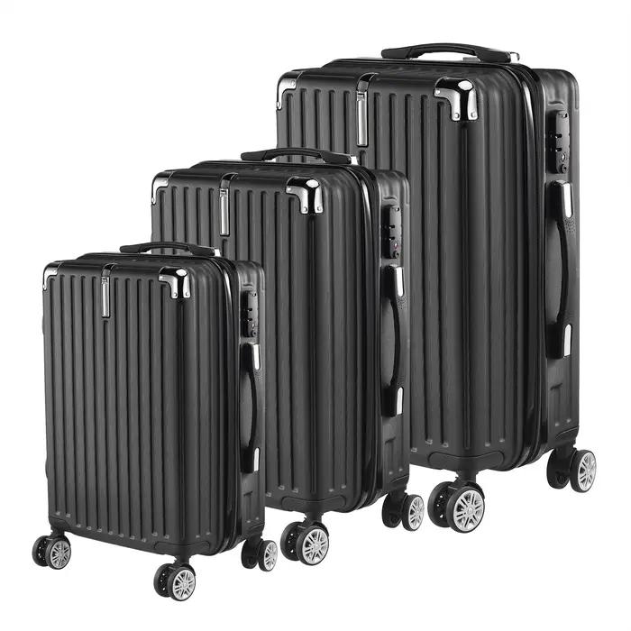 Ensemble de bagages Fangange 3 pièces, roues silencieuses universelles, avec serrure à combinaison,