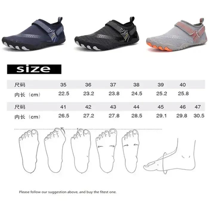 Chaussures d'eau unisexes, chaussures de plage à séchage rapide, baskets respirantes pour hommes, pi