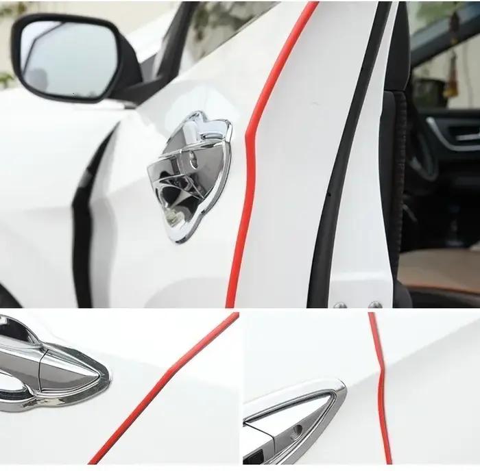 Bandes de protection en caoutchouc pour porte de voiture, 5 m/paquet, moulures de portes latérales,