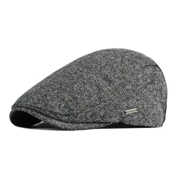 Automne hiver épais chaud gavroche casquettes hommes femmes doux béret chapeau décontracté mode déte
