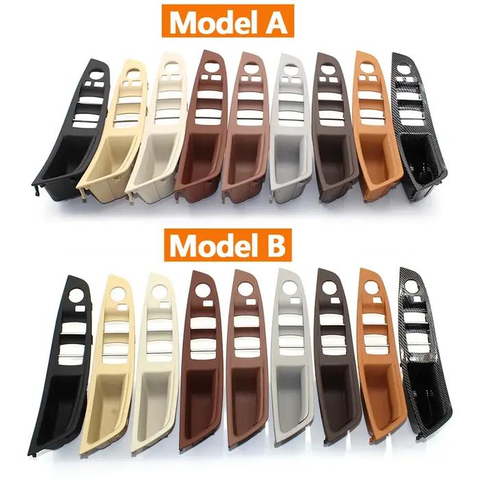 Panneau d'accoudoir de porte F10, intérieur de voiture avant gauche, Beige, noir, marron, poignée de