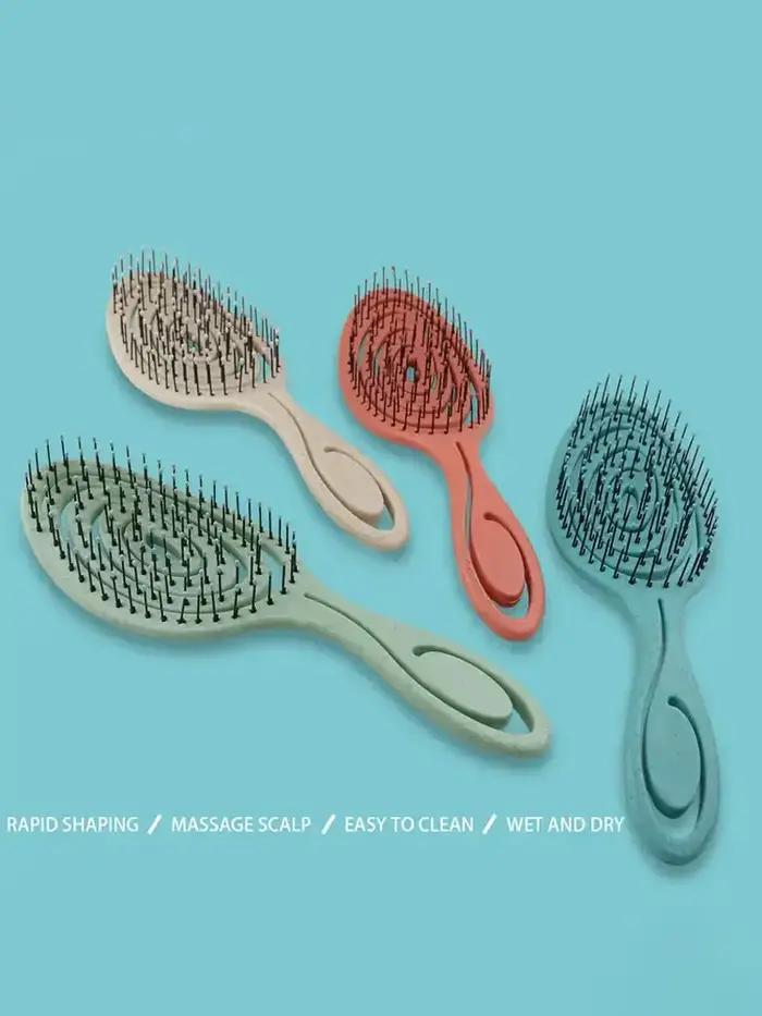Peigne de Massage des cheveux, brosse à cheveux en Nylon, brosse à cheveux bouclée démêlante pour Sa