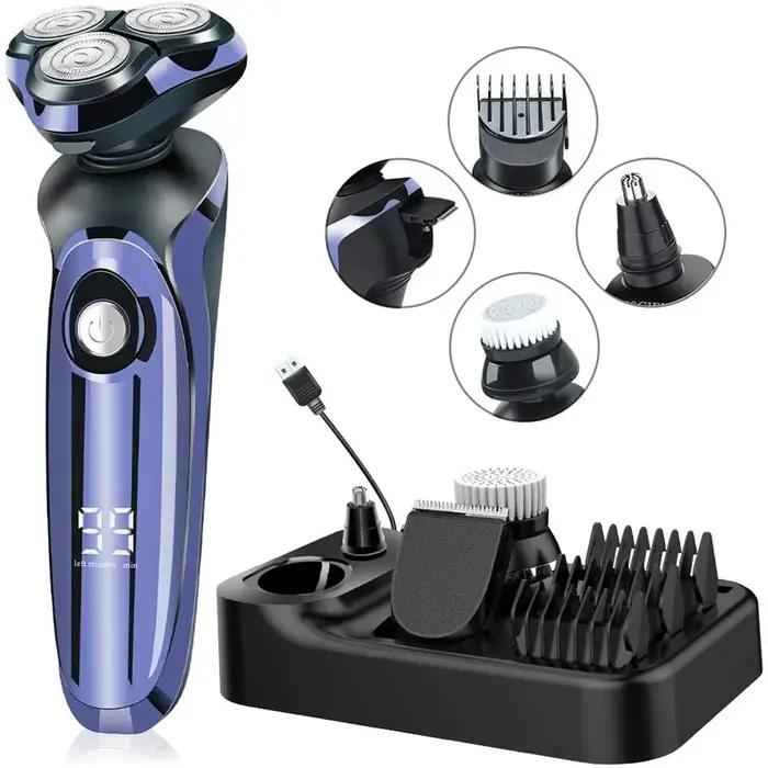 MOTAWISH rasoir électrique humide-sec double usage étanche rasoir électrique nez oreille tondeuse à