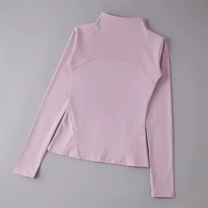 Haut de yoga coupe-vent pour femmes, vêtement de sport, haut d'entraînement, sweat-shirt de course, coupe ample et respirante pour les activités physiques