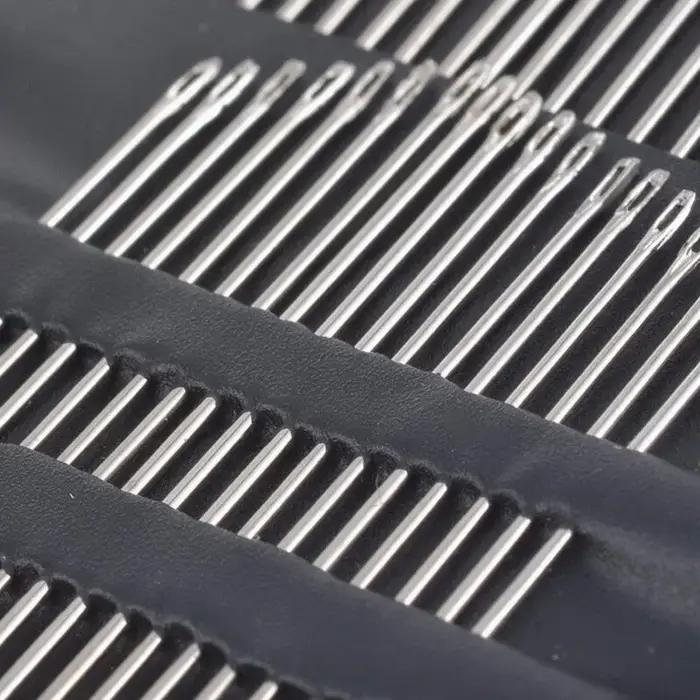 55 Pièces En Acier Inoxydable Big Eye Main Aiguilles à Coudre avec Différentes Tailles pour Couture