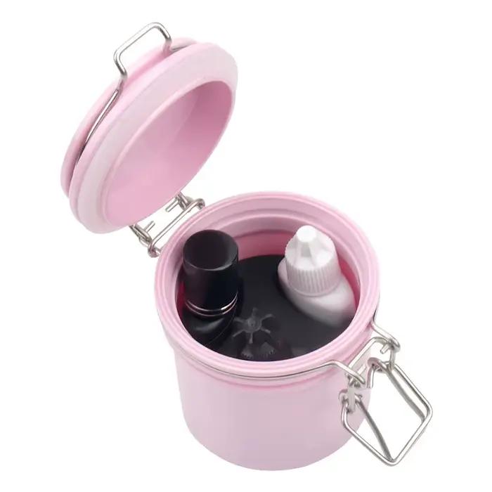 Réservoir de stockage de colle à cils, conteneur individuel pour Extension de cils, support adhésif,