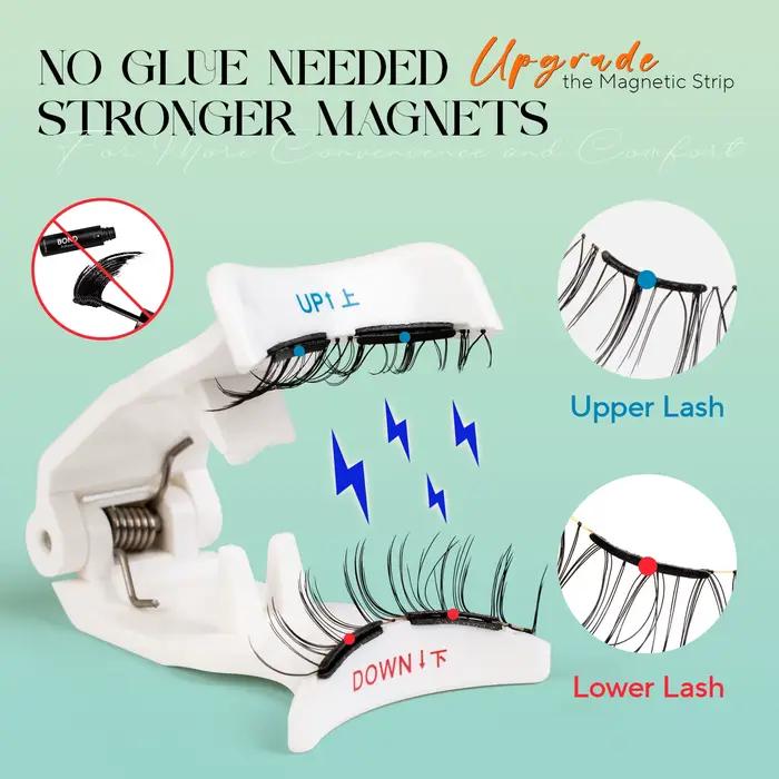 VYRILA cils magnétiques doux aucune colle nécessaire cils 3D d'aspect naturel réutilisables facile à