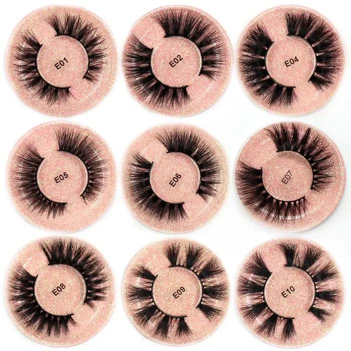 LEHUAMAO – Faux-Cils 3D Volumineux et Doux en Vison, Accessoires de Maquillage Réutilisables Épais,