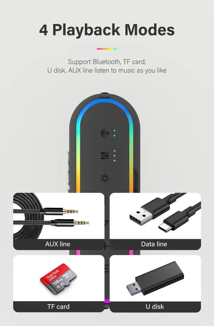 XDOBO X8 III haut-parleur Bluetooth caisson de basses sans fil 6600 mAh 60 W puissant batterie exter