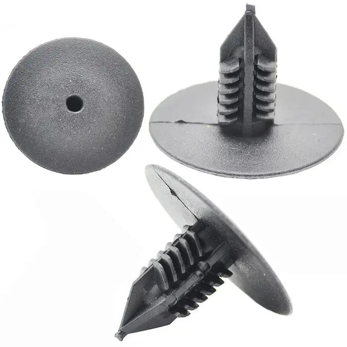 50 pièces 10mm Rivets en plastique attaches porte garde-boue pare-chocs couverture punaise Clips Cli