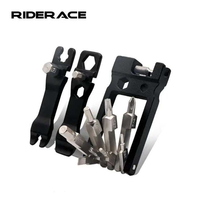 Ensemble d'outils de réparation de vélo 20 en 1, clé à rayons hexagonaux pliable multifonction, outi